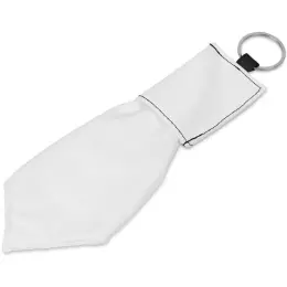 Hoppla Aquila Polyester Keyring Pouch with Cleaning Cloth Solid White Open